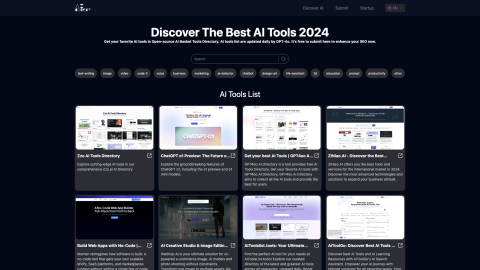 Get your best AI Tools | Open-source AI Basket Tools Directory