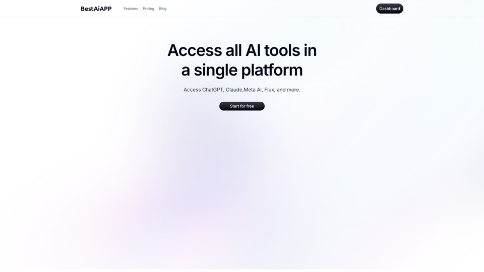 BestAiApp: Your All-in-One AI Solution