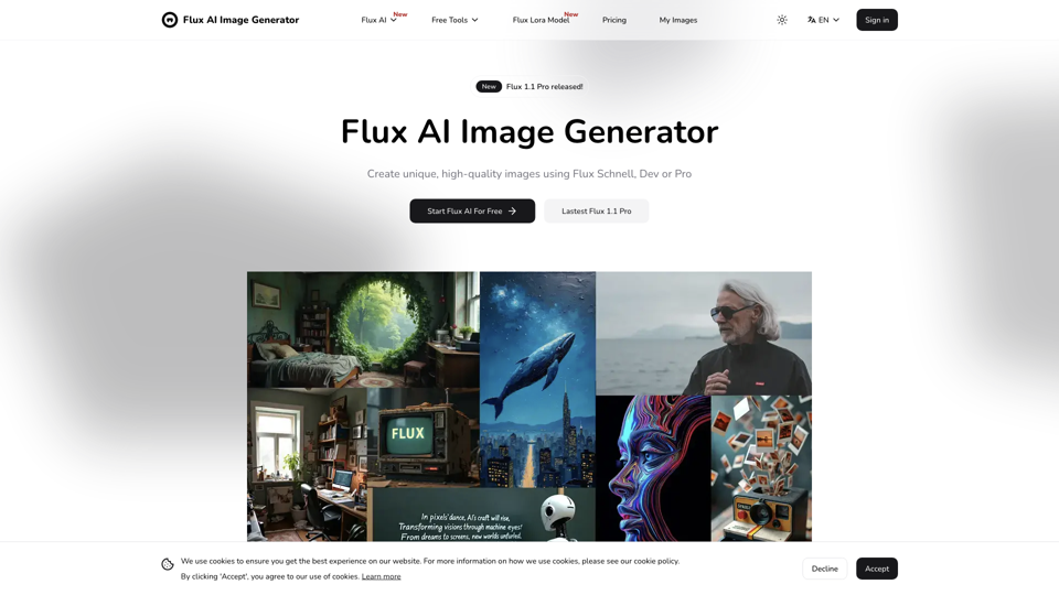 Flux AI: 免费在线图像生成器