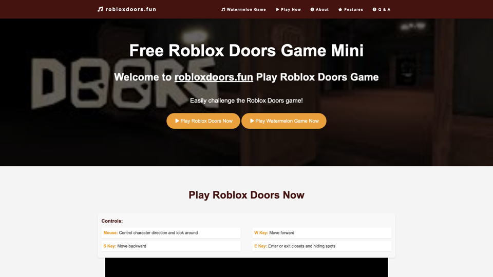 Roblox Doors Mini- Easily challenge the Roblox Doors game!