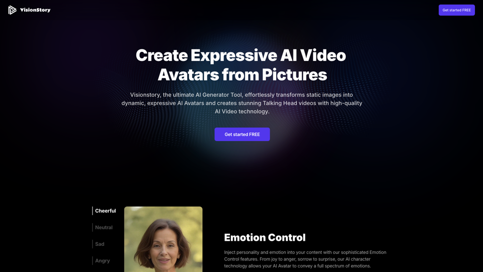 VisionStory: Create AI Video Avatars Easily