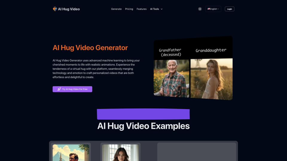 AI Hug Video: Transform Photos into Memories