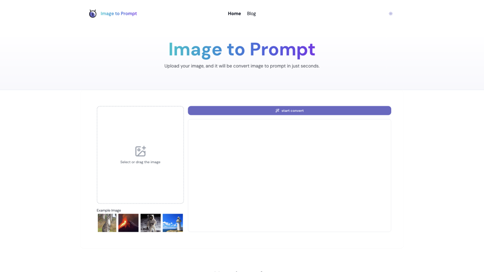 Image to Prompt - Quickly convert image to prompt