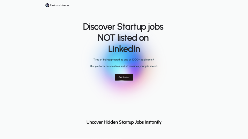 Unicorn Hunter: Your Job Search Ally