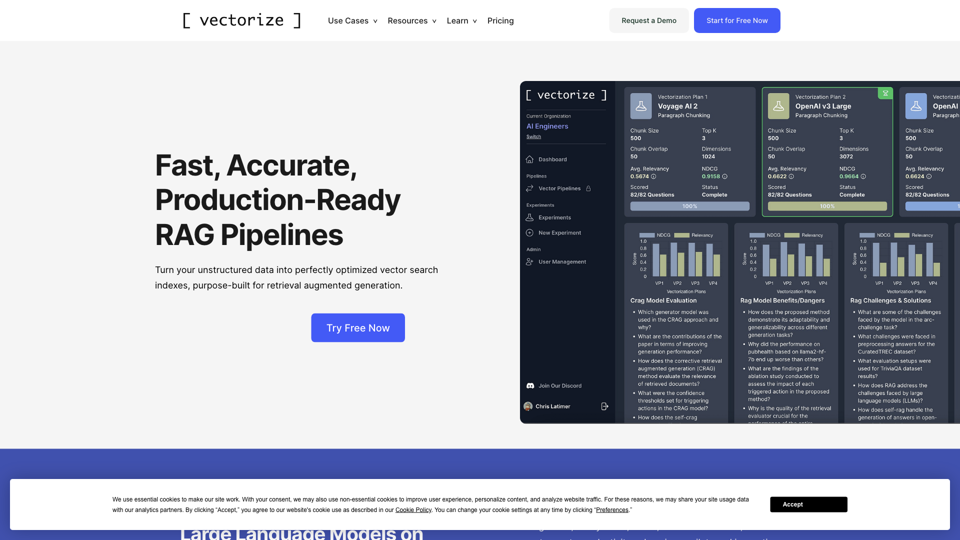 Vectorize: Fast AI for Optimized Data Retrieval