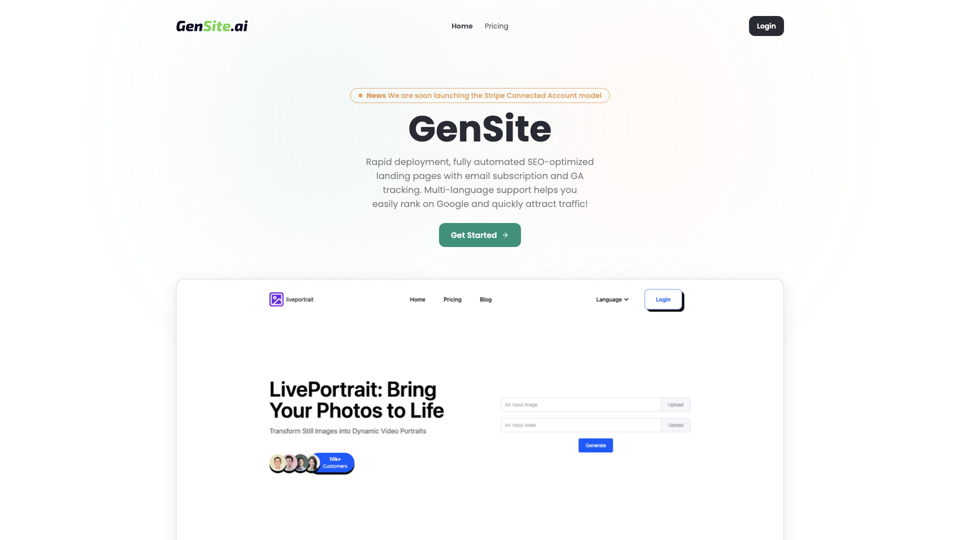 GenSite.ai: Launch Your Site in 60 Seconds