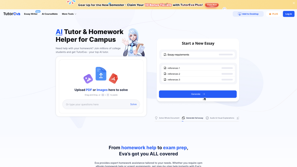 TutorEva: Your AI Homework Assistant