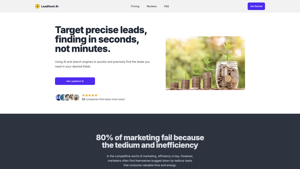 LeadHunt AI: Smart Lead Generation Tool