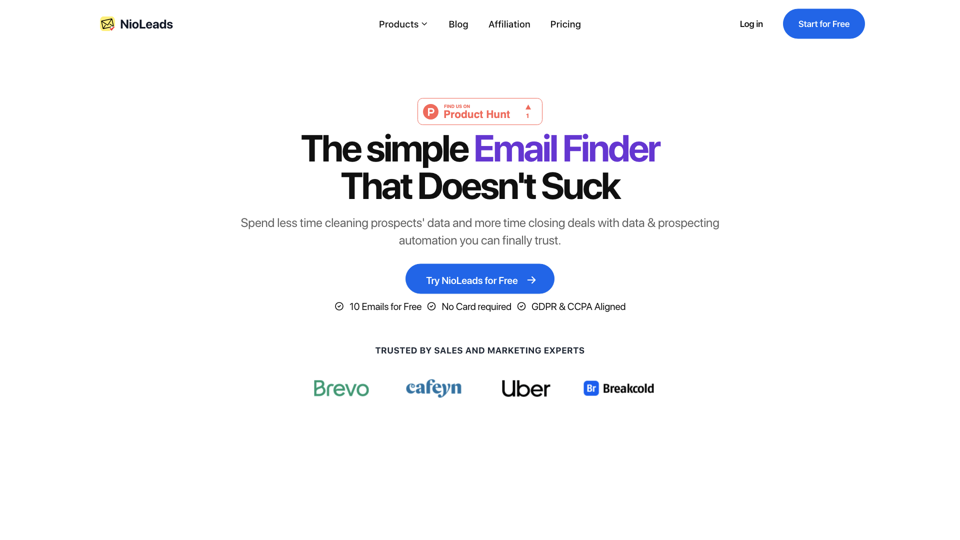 NioLeads: Streamlined B2B Email Automation