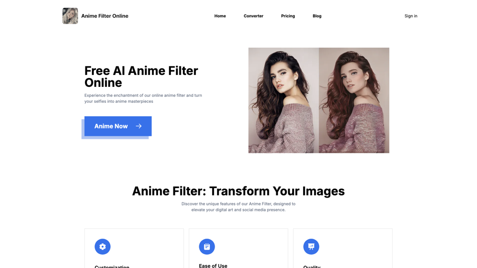 AnimeFilter: Transform Photos into Anime Art