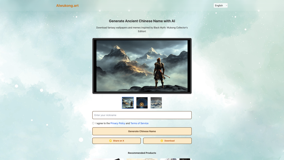 AI Wukong: Create Chinese Names & Art