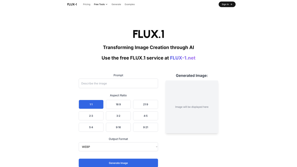 Free Flux.1: AI Image Generator Online