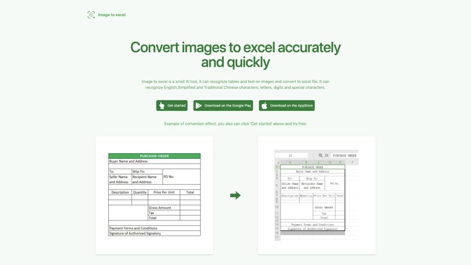 Convert Images to Excel Effortlessly