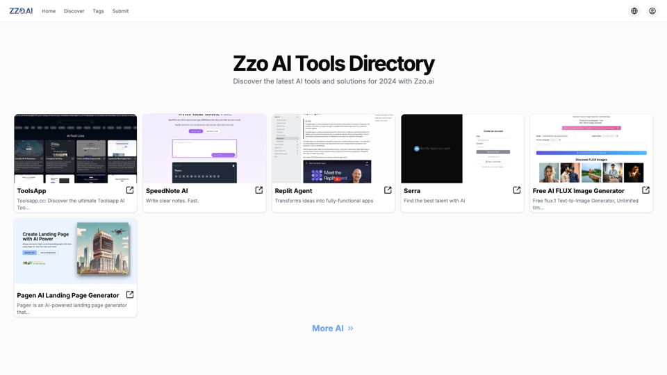 Discover Cutting-Edge AI Tools at Zzo.ai