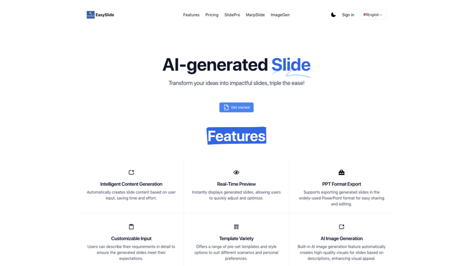 EasySlide: AI-Powered Slide Maker