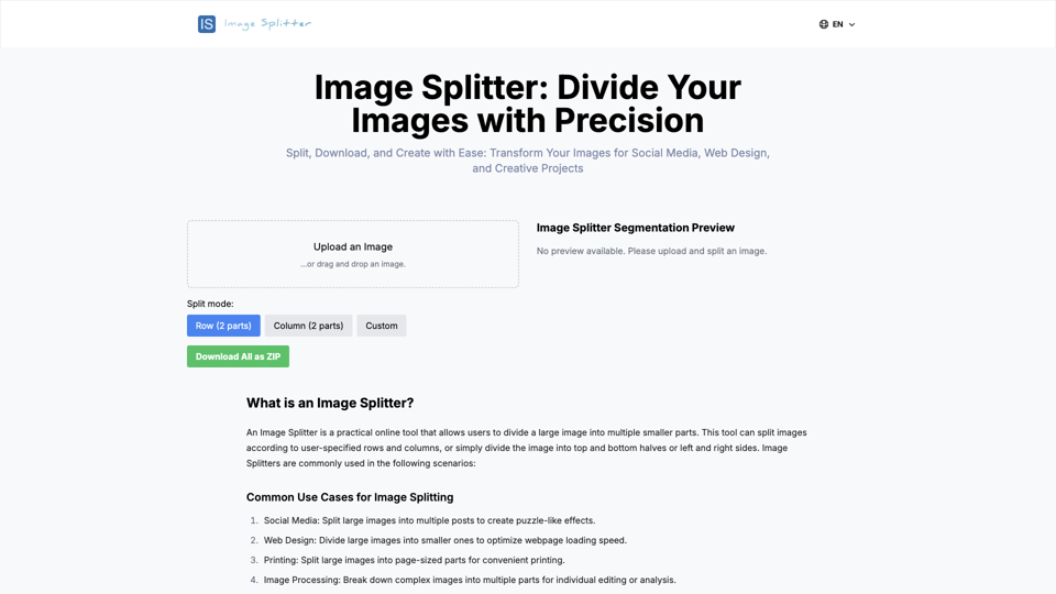 ImageSplitter VIP: Seamless Image Division Tool