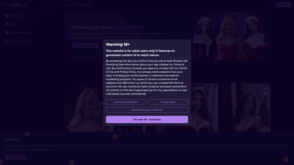 Hottalks.ai - Enjoy The Ultimate AI Girlfriend Experience