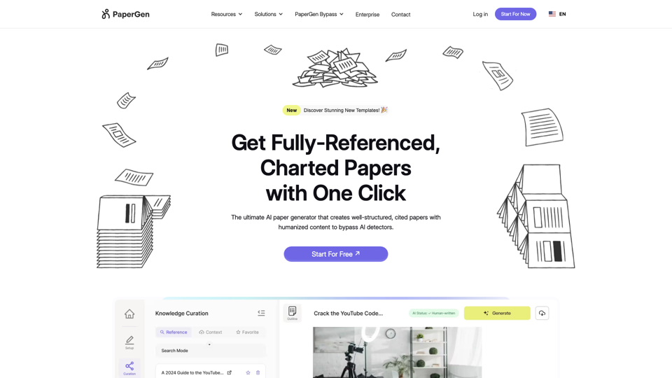 PaperGen -  AI Paper Generator with Citations