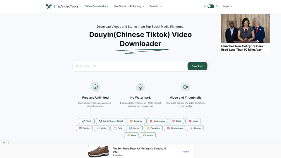Douyin(Chinese Tiktok) video downloader-SnapVideoTools Douyin(Chinese Tiktok) video downloader-SnapVideoTools