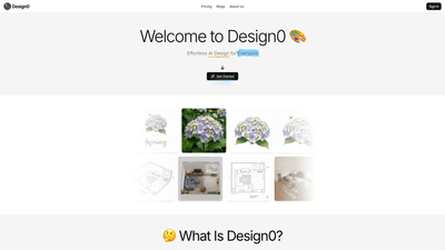 Design0: Effortless AI Design for All Users