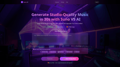 Suno V5: AI Music Generator—Create Songs in 30s