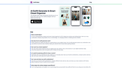 AI Outfit Studio: Try-On Closet & Wardrobe Planner for iOS AI Outfit Studio: Try-On Closet & Wardrobe Planner for iOS