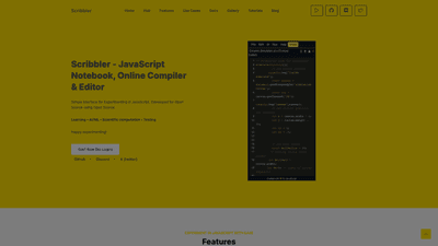 Scribbler: JavaScript Notebook & Online Editor Scribbler: JavaScript Notebook & Online Editor
