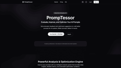PrompTessor: AI Prompt Analysis & Optimization PrompTessor: AI Prompt Analysis & Optimization