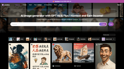 Creatra Art: AI Image Generator with GPT-4o & More