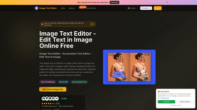Image Text Editor — Free Online Text on Image with Font Match