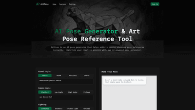 AI Pose Generator & Reference Tool | PoseGenerator.net